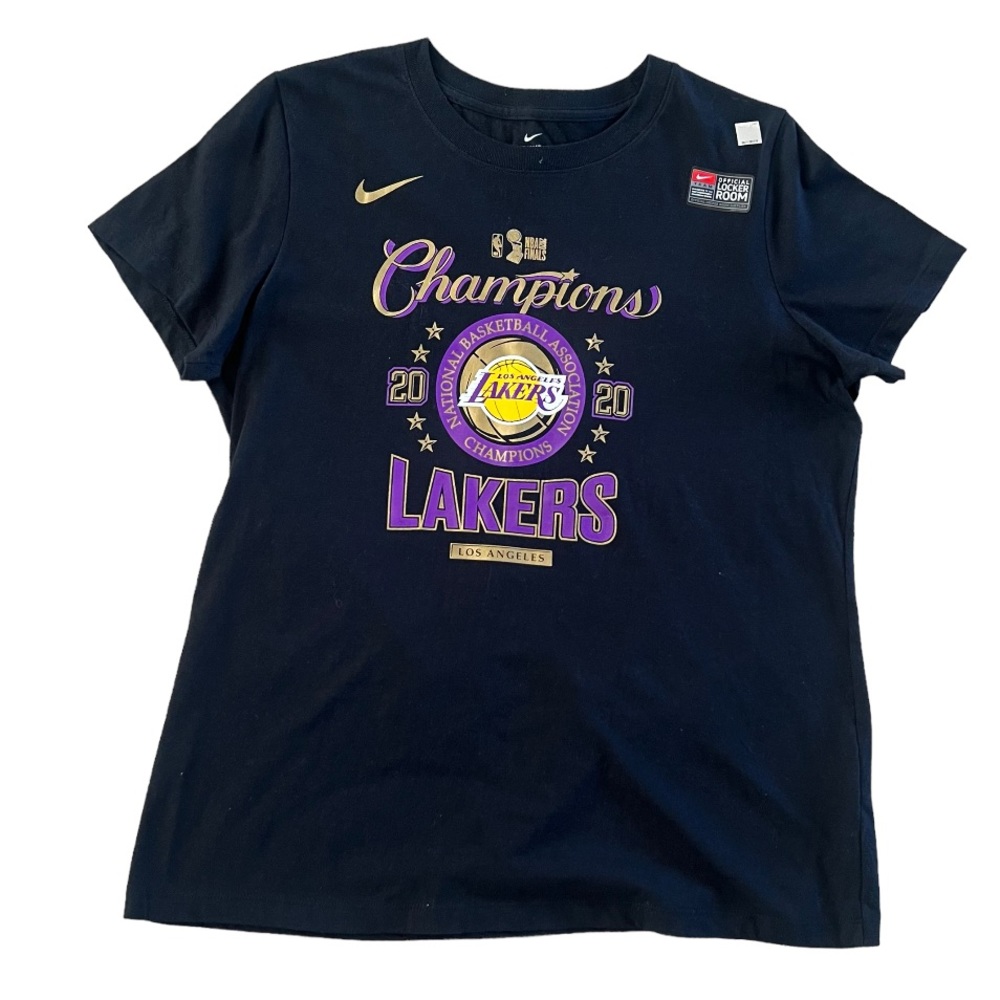 LA Lakers Nike 2020 NBA Finals Champions The Nike Tee Black